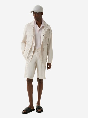 BOGNER Loosefit Cargohose 'Marc' in Weiß