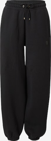 Jordan Tapered Trousers in Black: front