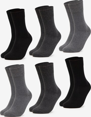 Occulto Socks 'Diabetiker Oliver' in Grey: front