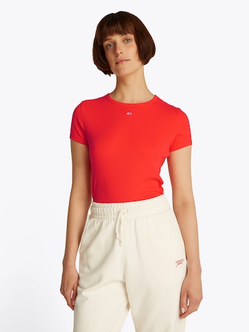 Tommy Jeans T-Shirt 'Essential' in Orange: Vorderseite