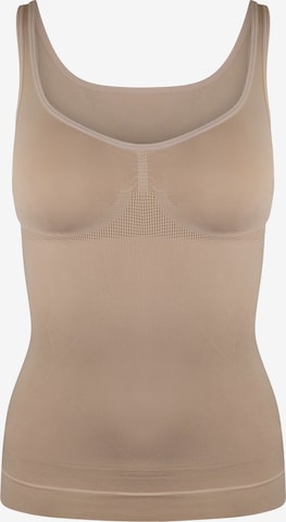 brūns MAGIC Bodyfashion Figūru koriģējošs topiņš: no priekšpuses