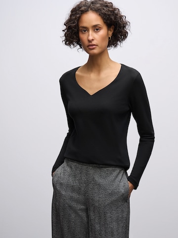 STREET ONE Тениска в черно: отпред