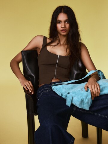 Bershka Top in Brown