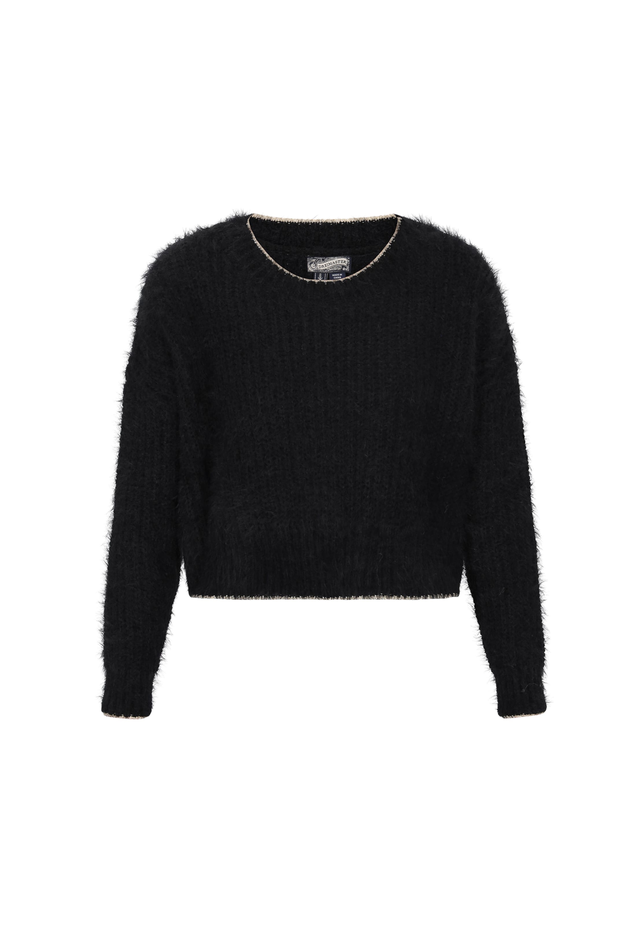 DreiMaster Vintage Sweater in Black: front