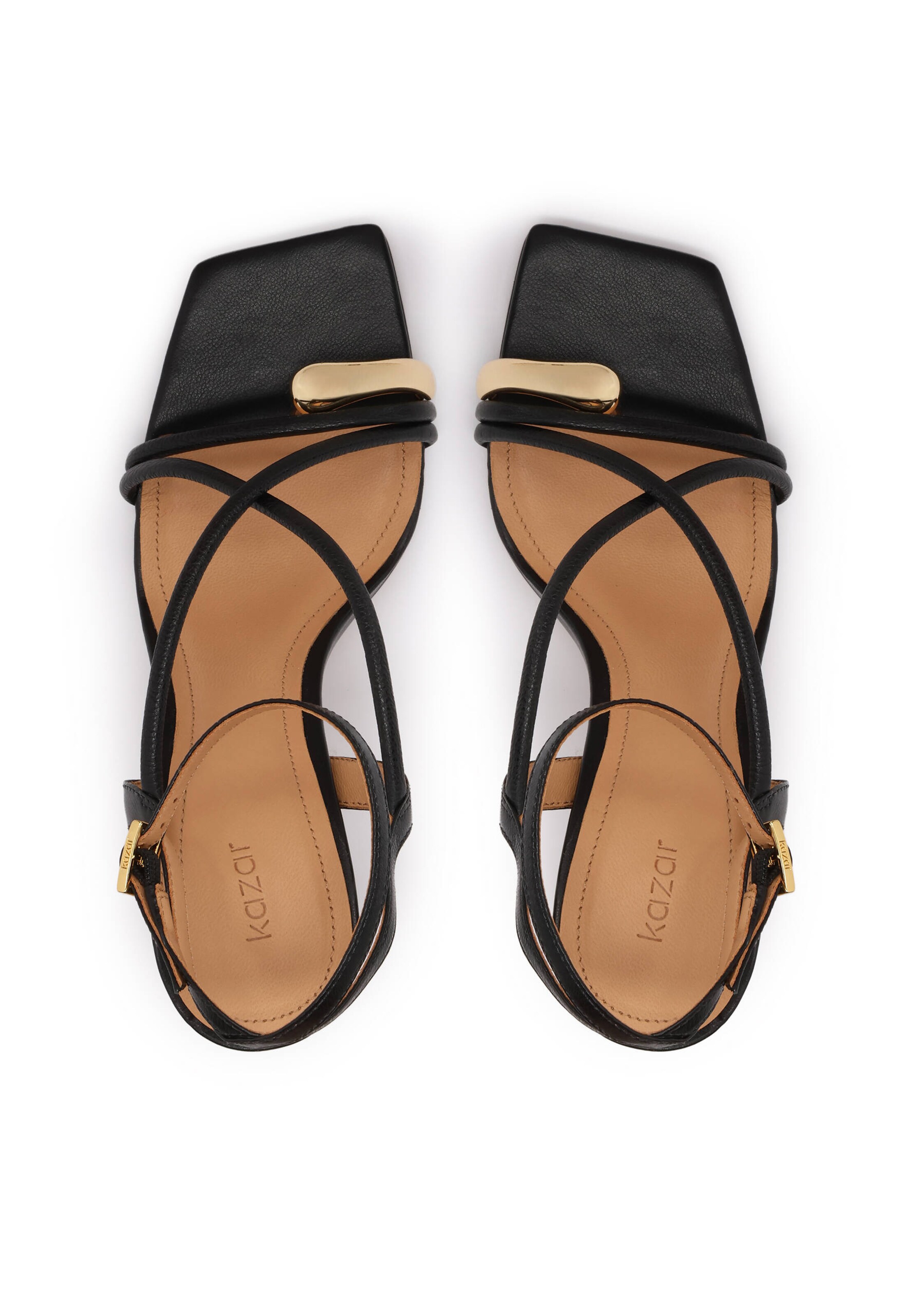 Sandales à lanières Kazar en noir