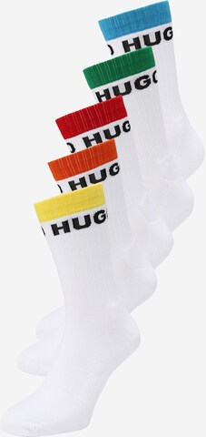 Chaussettes HUGO en blanc : devant