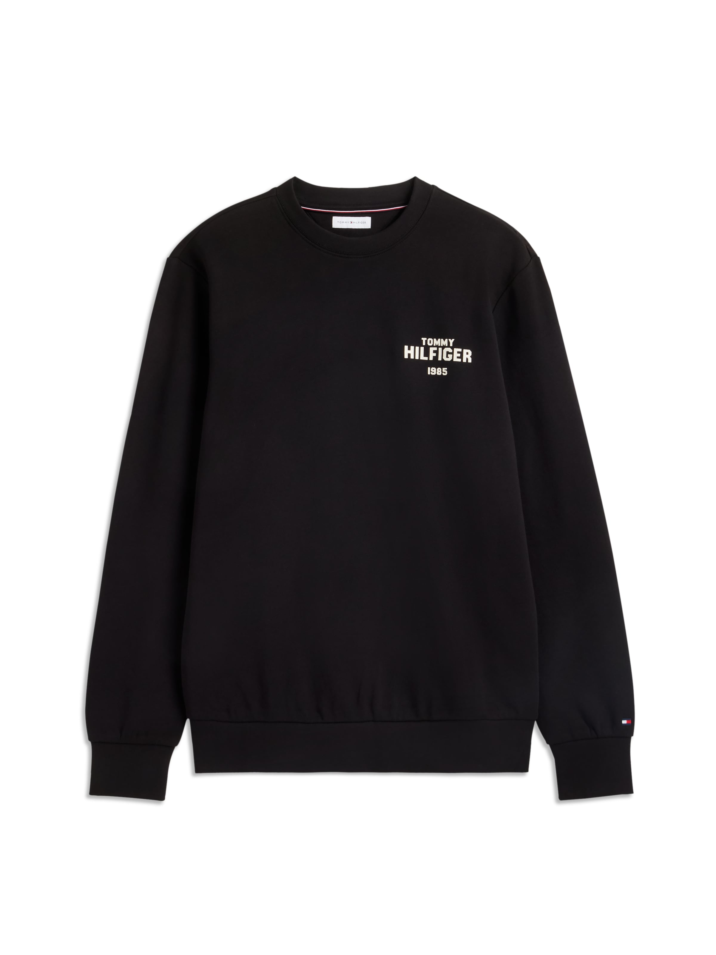 TOMMY HILFIGER Μπλούζα φούτερ '1985' σε μαύρο: μπροστά
