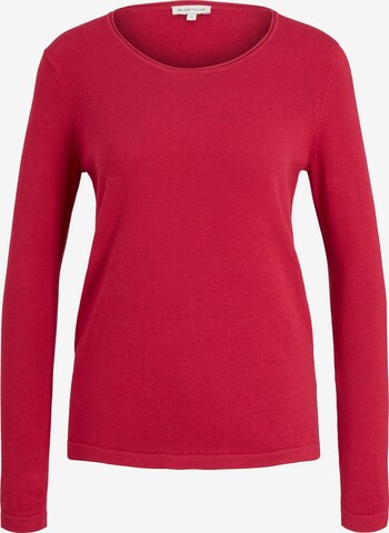 TOM TAILOR Sweater in Red: front