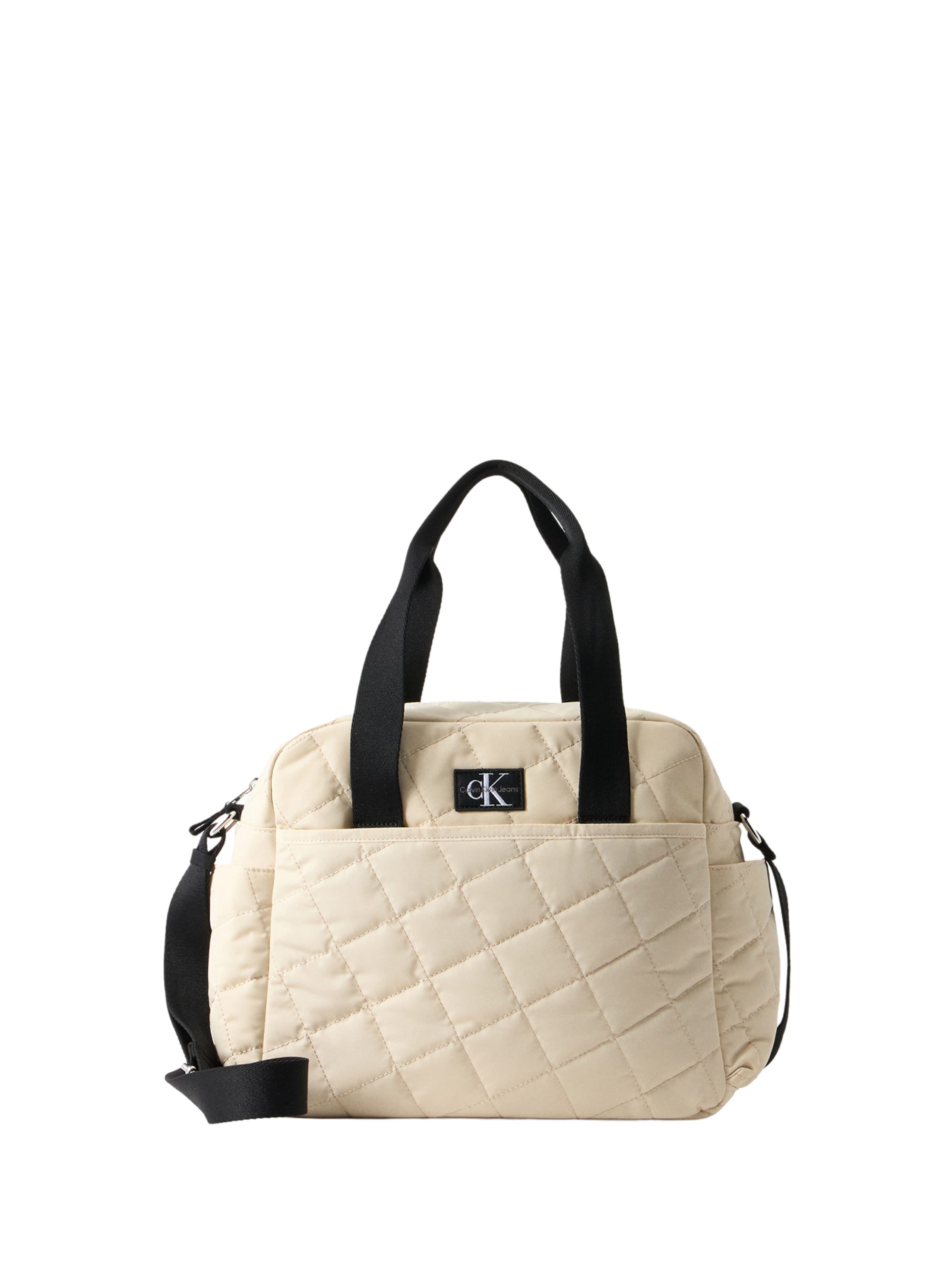 Calvin Klein Jeans Diaper Bags in Beige: front