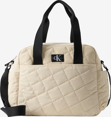 Calvin Klein Jeans Diaper Bags in Beige: front