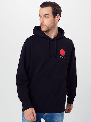 EDWIN Sweatshirt 'Japanese Sun' in Black: front