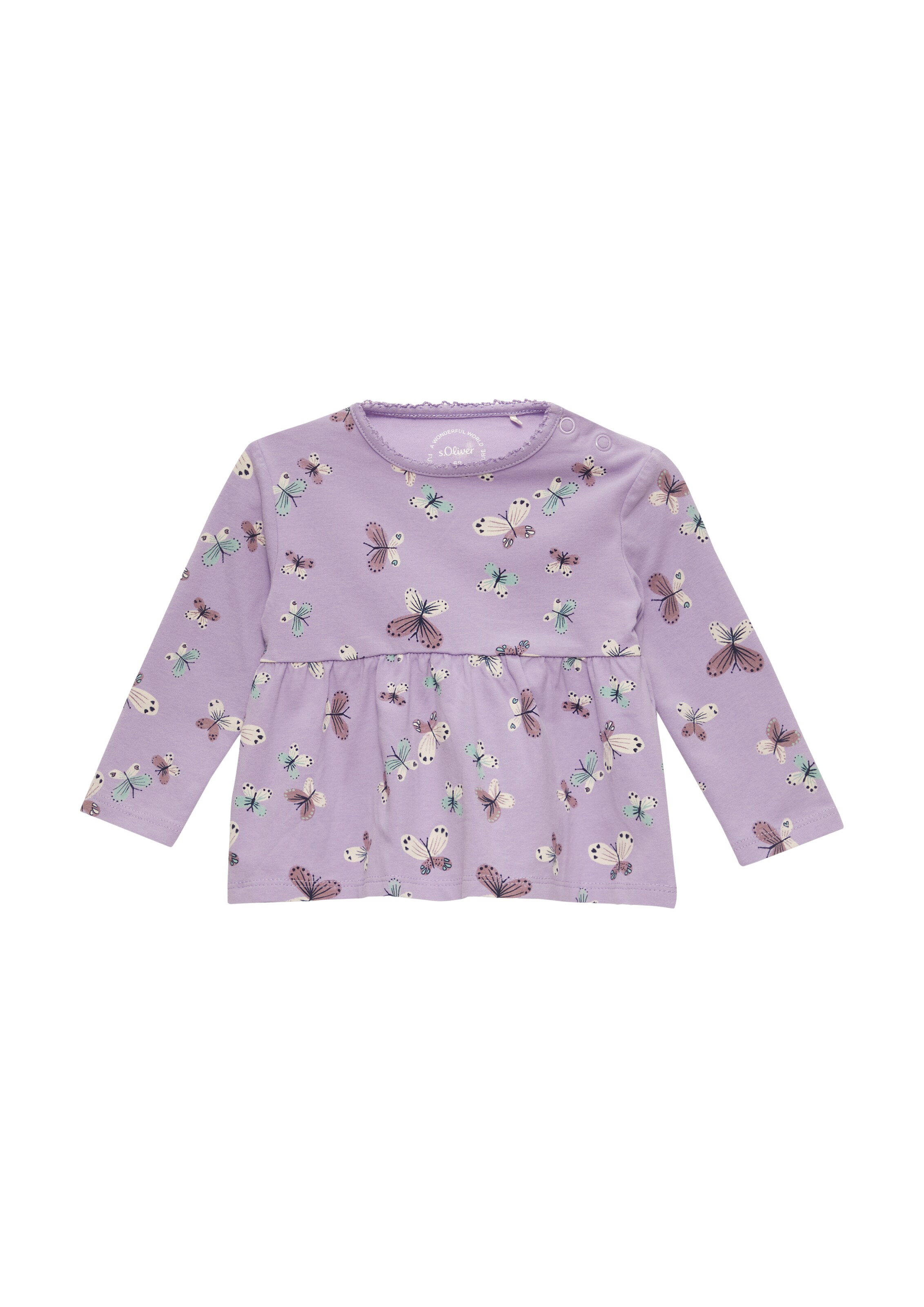 s.Oliver Shirt in Lila: Vorderseite