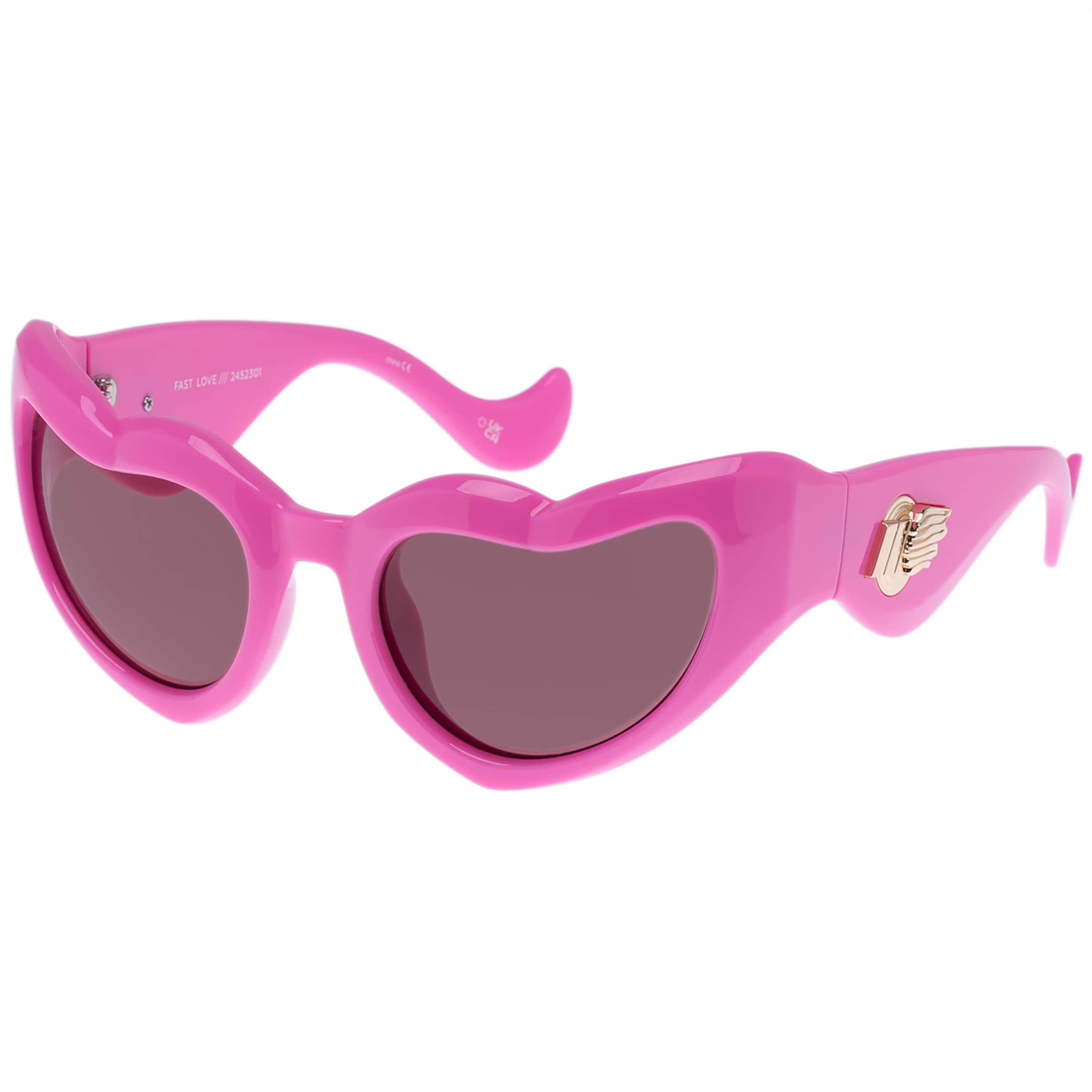 LE SPECS Sonnenbrille 'FAST LOVE' in Pink: Vorderseite