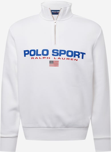 POLO RALPH LAUREN Sweat-shirt en bleu ciel / rouge / blanc, Vue avec produit