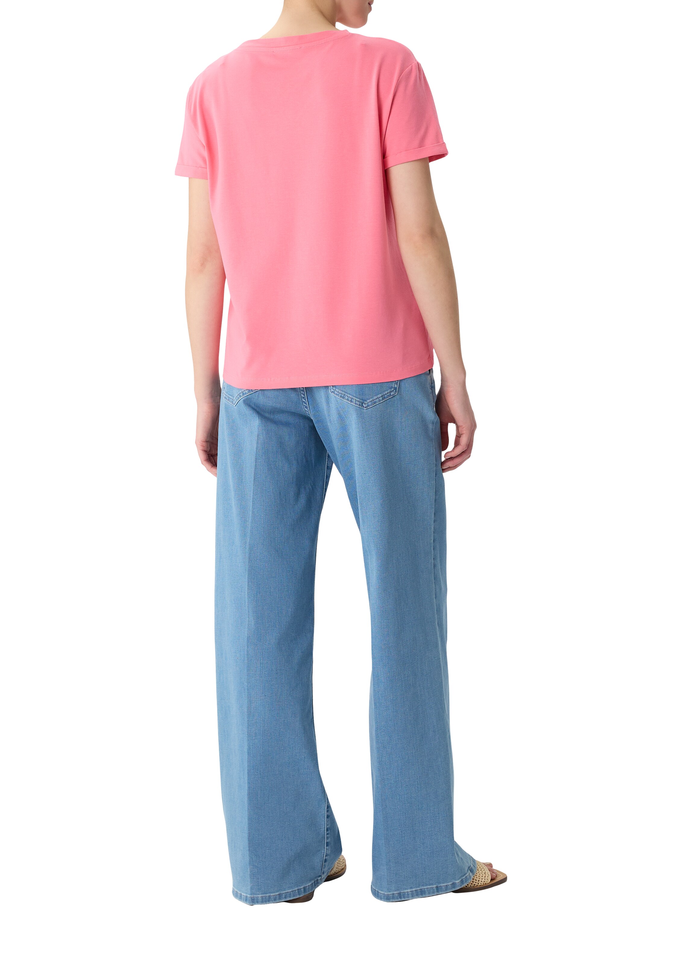 COMMA T-Shirt in Pink: Rückseite