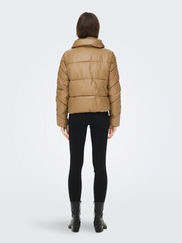 ONLY Winter Jacket 'ANJA' in Brown