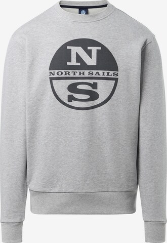 North Sails Sweatshirt in Grijs: voorkant