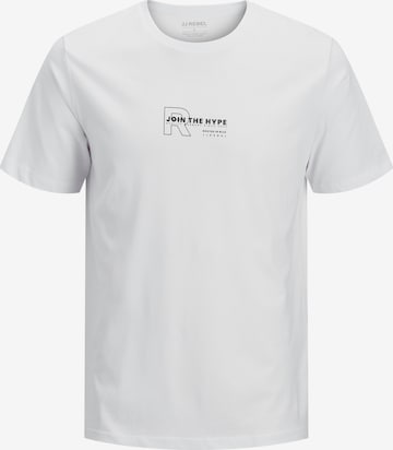JJ Rebel Тениска 'JREBzaki' в бяло: отпред