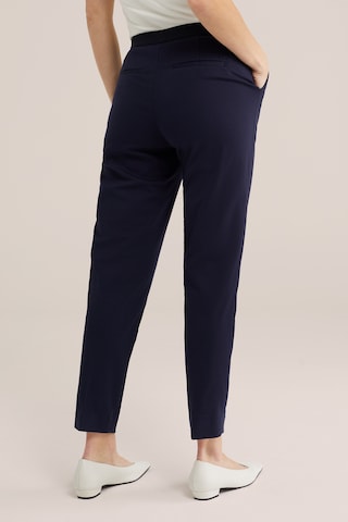 WE Fashion Slimfit Hose in Blau