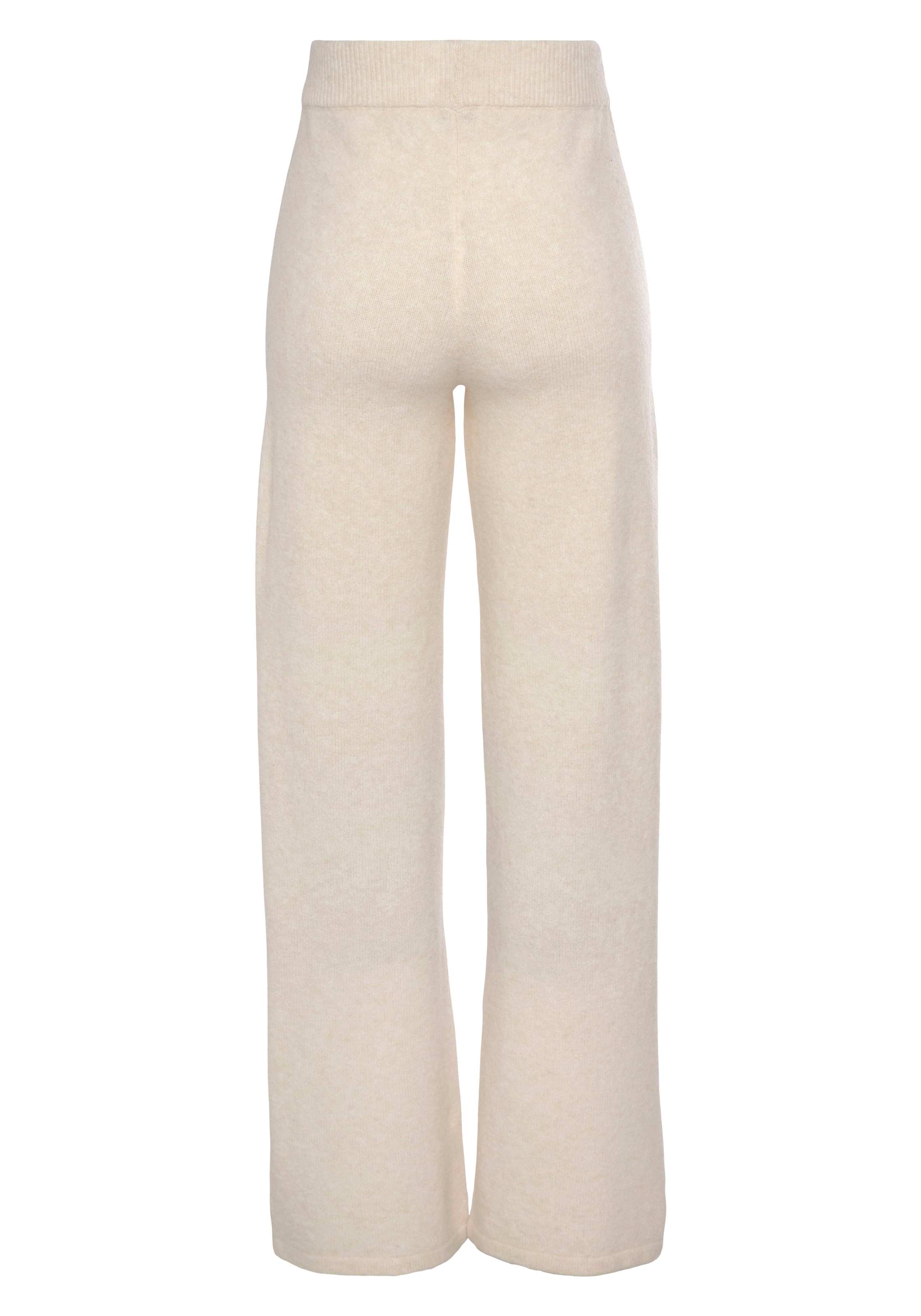 LASCANA Široke hlačnice Hlače | bež barva