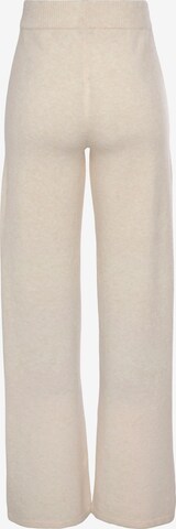 LASCANA Wide Leg Hose in Beige