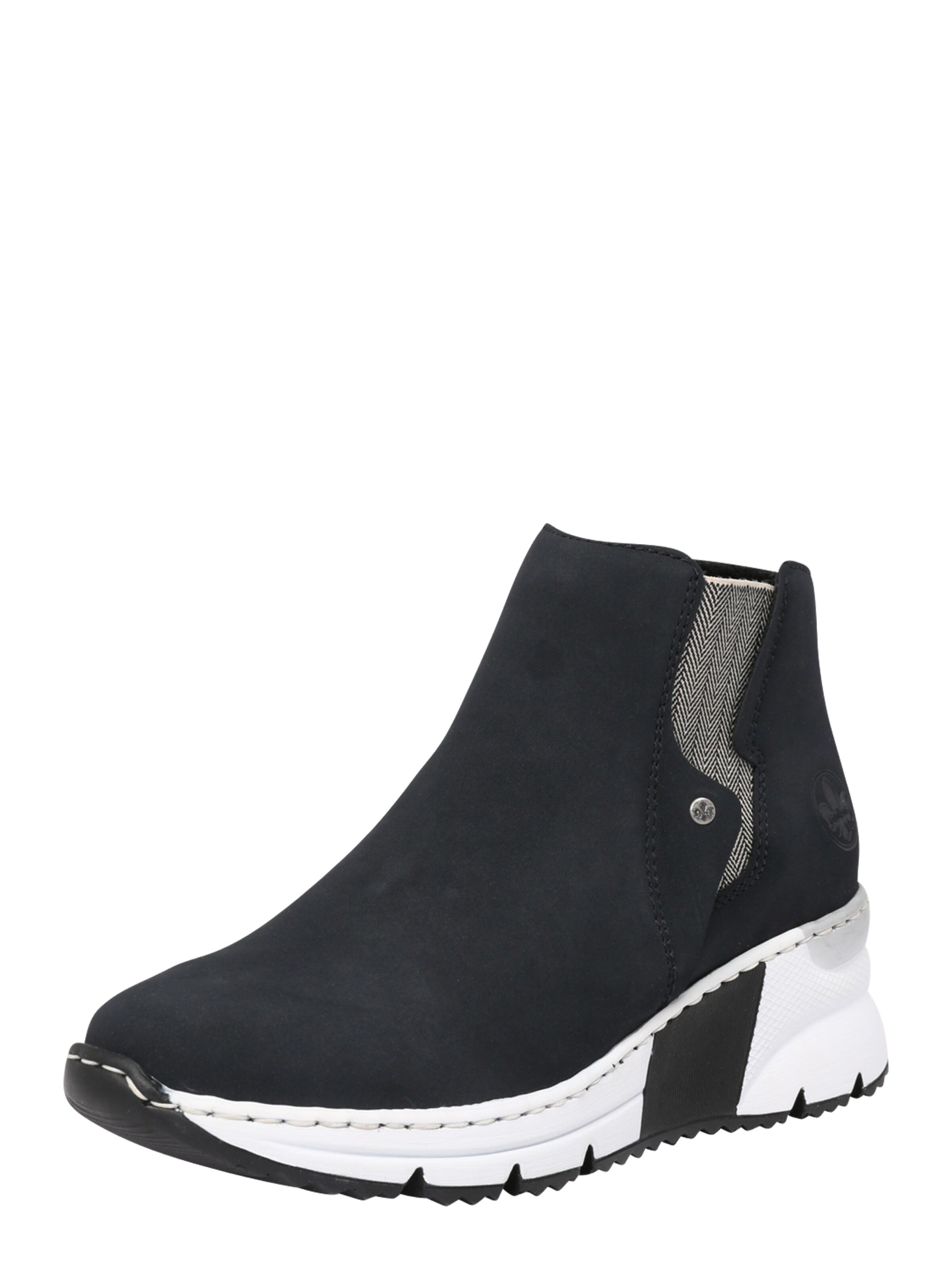 Botine de la Rieker pe albastru: față