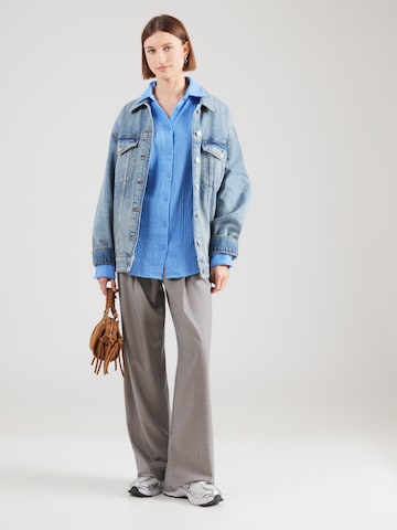 QS Bluse in Blau