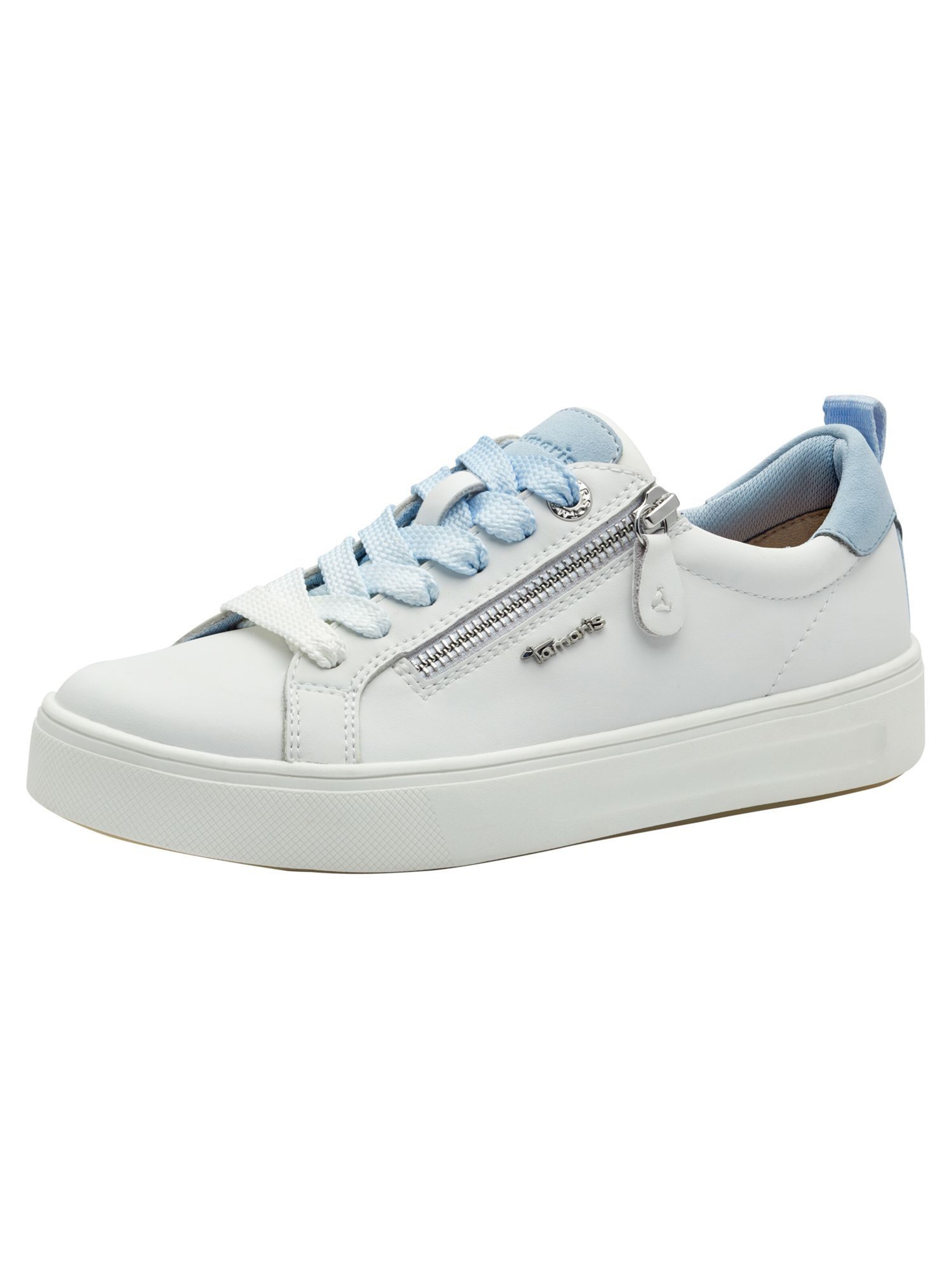 Baskets basses Tamaris en blanc : devant