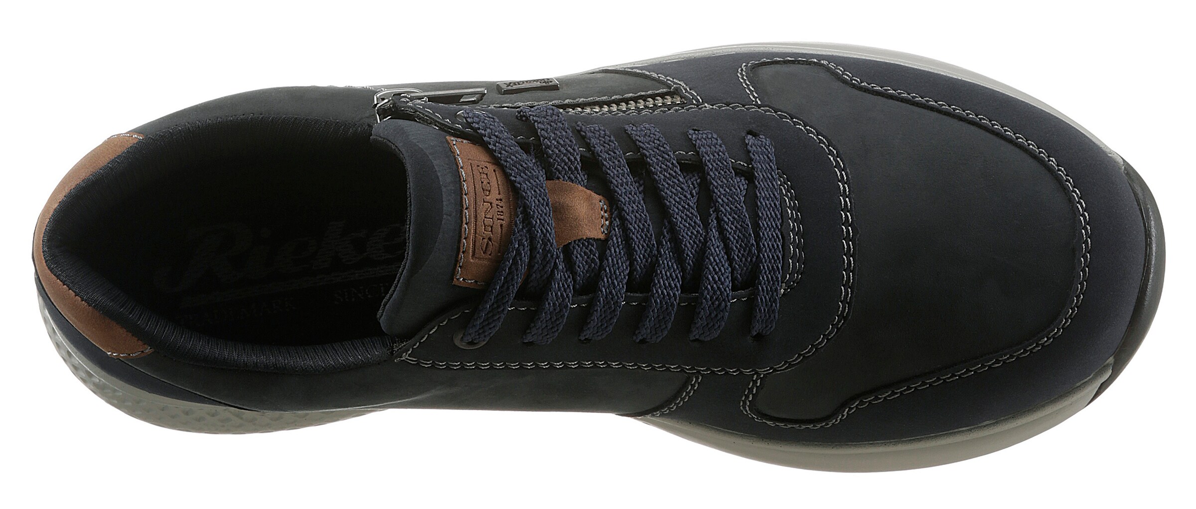 Baskets basses Rieker en bleu