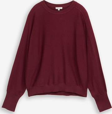 Pull-over TOM TAILOR en rouge : devant