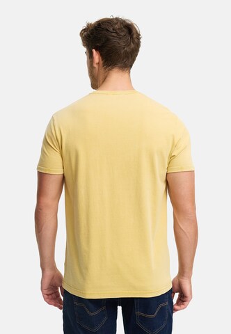 T-Shirt ' INHerbst ' INDICODE JEANS en jaune