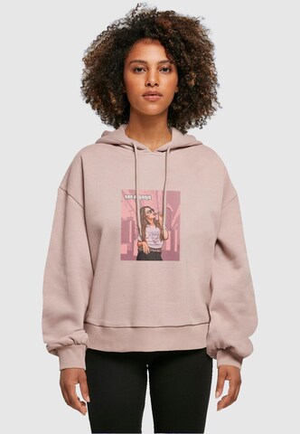 Merchcode Sweatshirt 'Grand - San Antonio' in Roze: voorkant