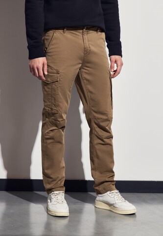 Street One MEN Slimfit Hose in Braun