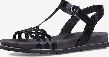 TAMARIS Strap Sandals in Black: front