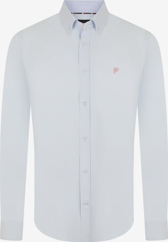 mėlyna DENIM CULTURE Standartinis modelis Marškiniai 'Elroy': priekis