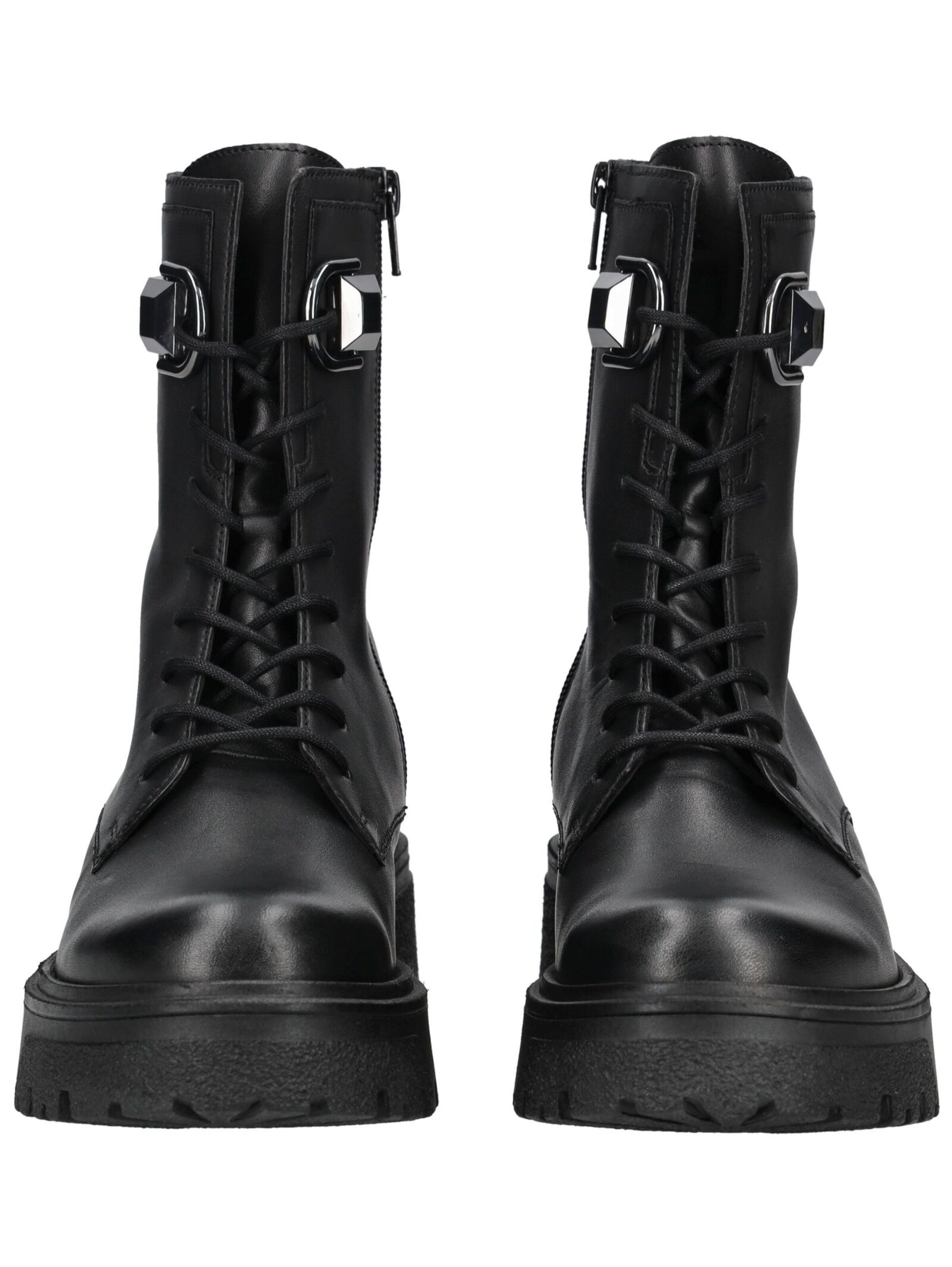 GABOR Šnurovacie členkové čižmy - Čierna