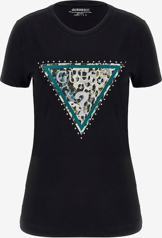 GUESS T-Shirt in Schwarz: Vorderseite