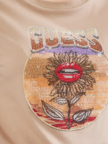 bēšs GUESS T-Krekls 'DESERT FLOWE'