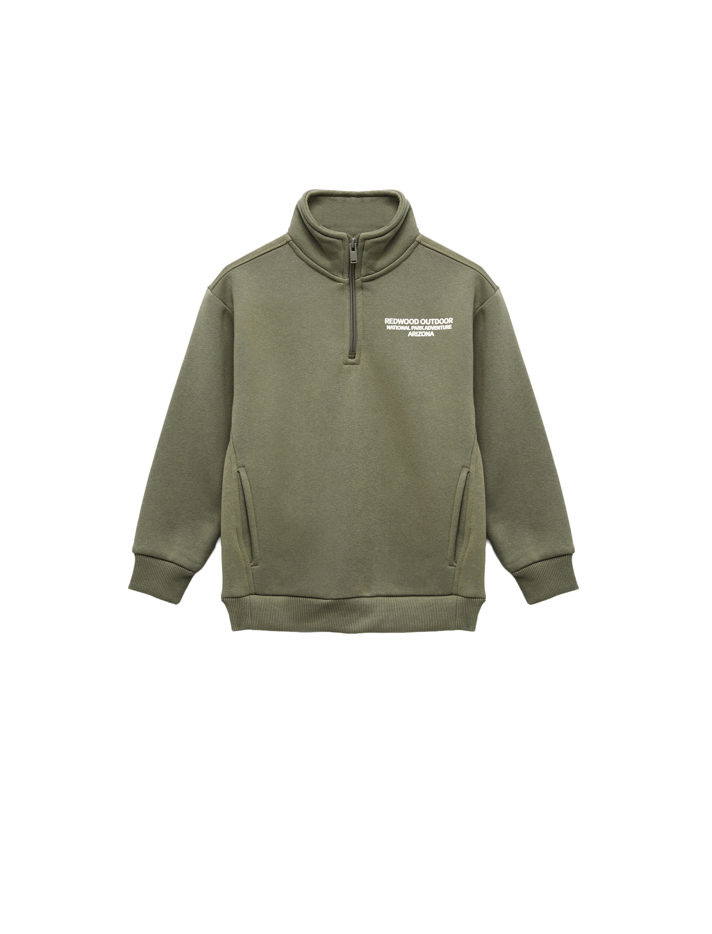 Koton Sweatshirt in Groen: voorkant