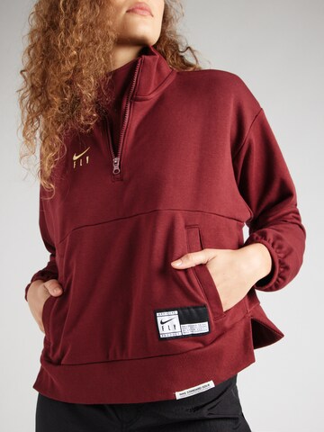 NIKE Sports sweatshirt 'NOVELTY' in Red