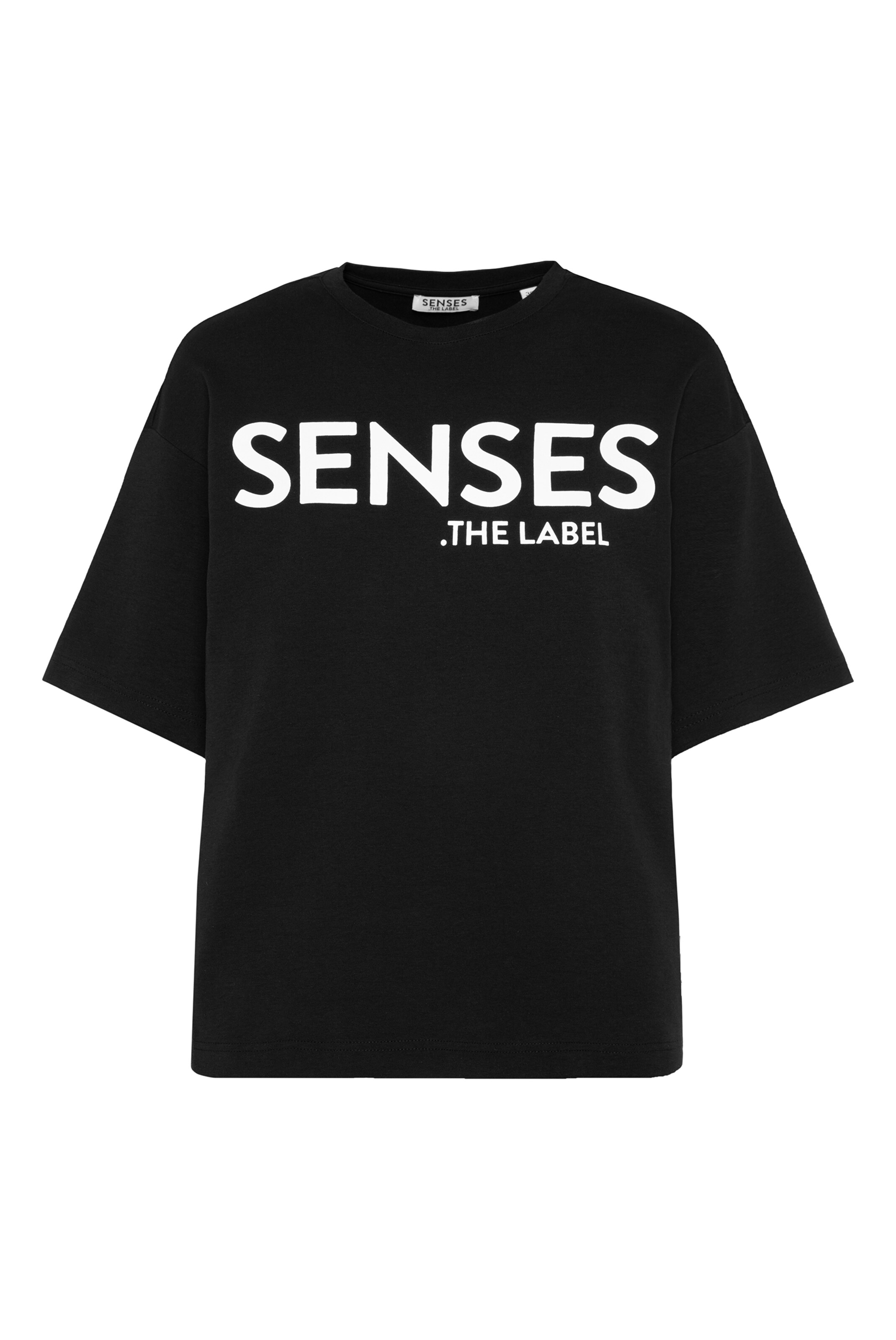 SENSES.THE LABEL T-Shirt in Schwarz: Vorderseite