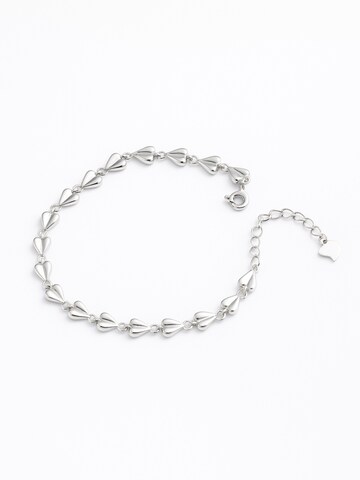 mùj jewelry Armband 'Echo Heart'‌‌‌‌‌‌‌‌ in Silber: Vorderseite