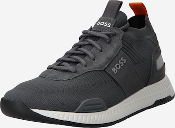 BOSS Black Sneakers 'Titanium' in Grey: front