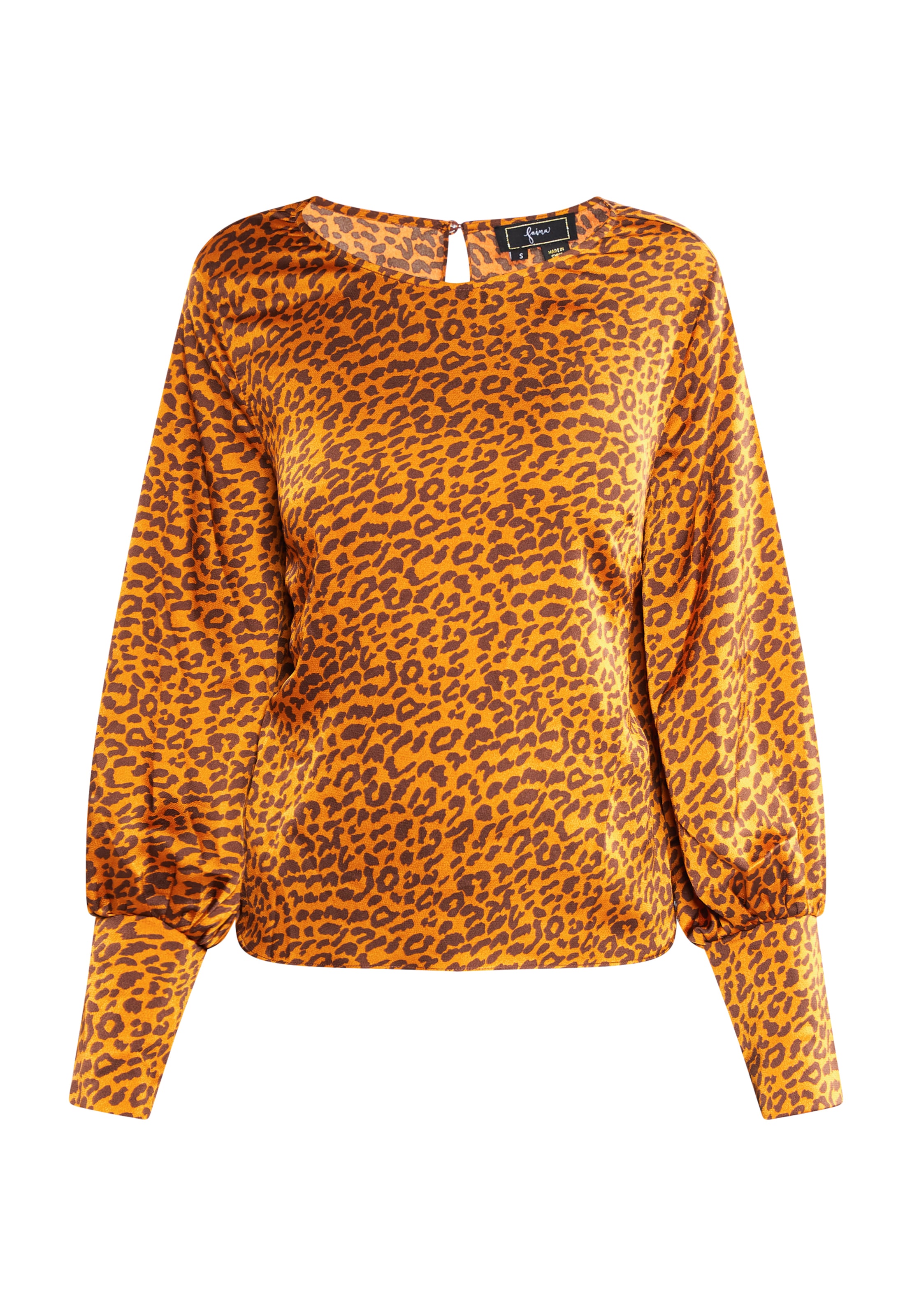 faina Blouse in Brown: front