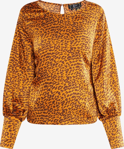 faina Bluse in L in cognac / dunkelbraun, Produktansicht