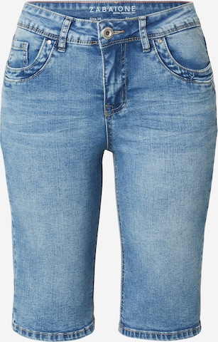 mėlyna ZABAIONE Prigludęs Džinsai 'Parissa': priekis