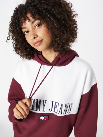 Tommy Jeans Mikina – červená