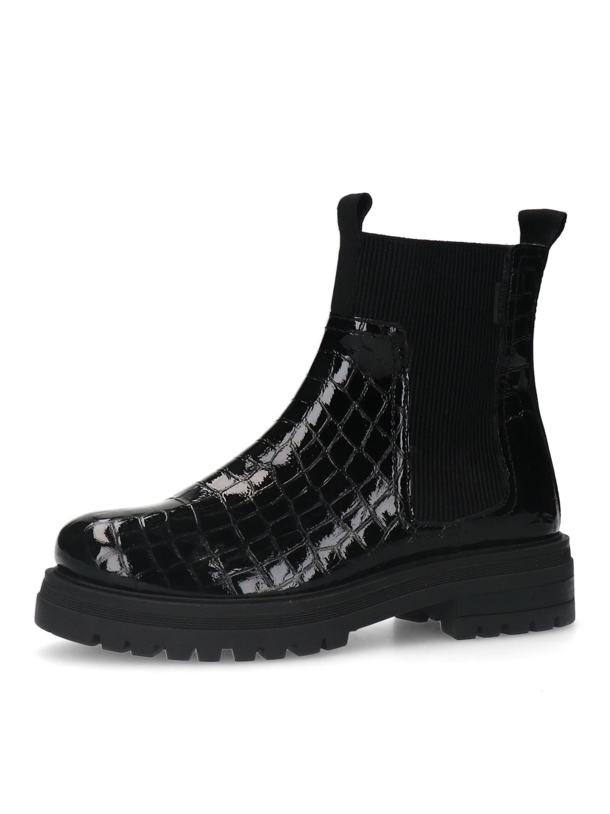 MANFIELD Chelsea Boots in Schwarz: Vorderseite