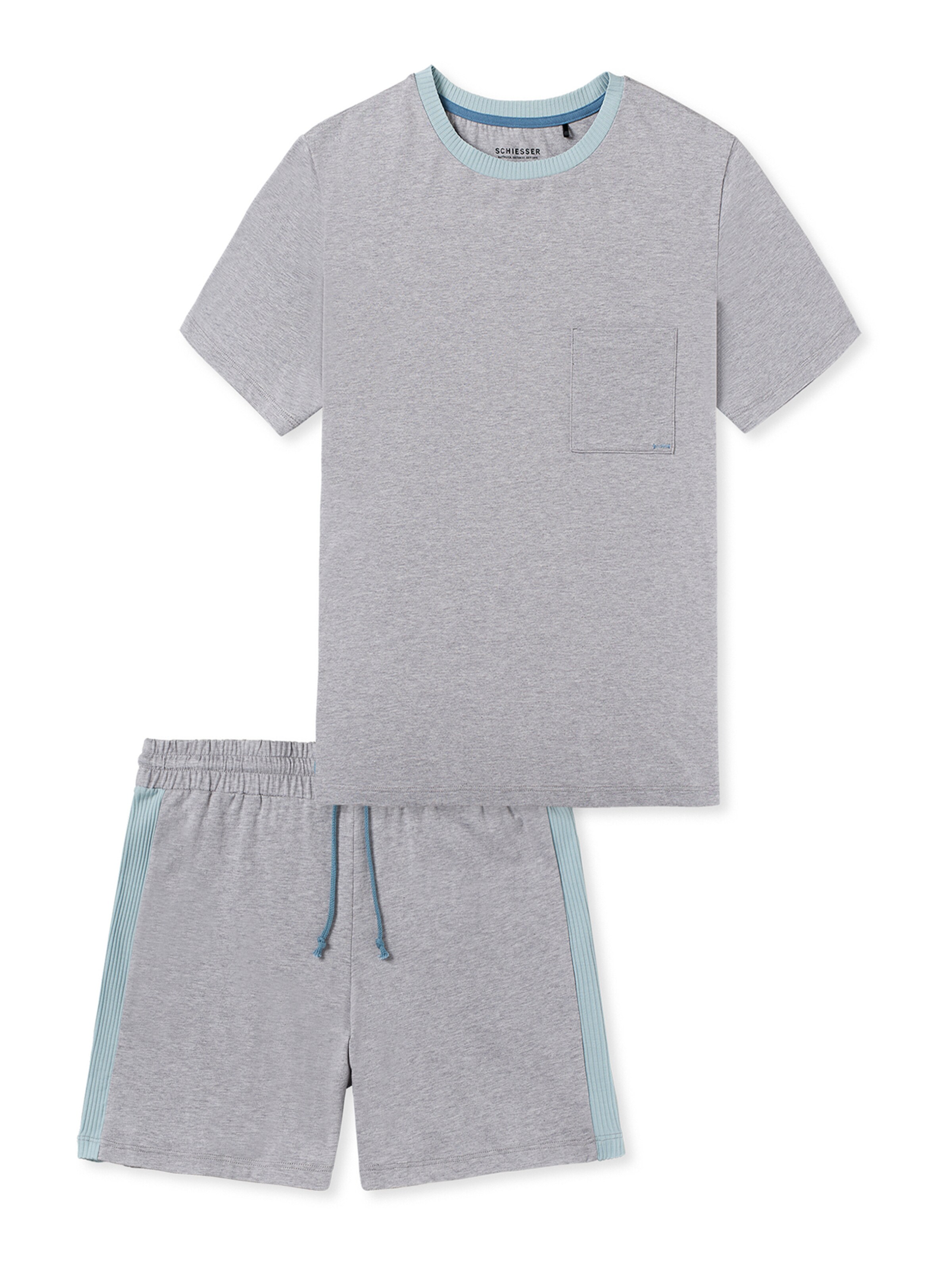 Shorty 'Casual Nightwear' SCHIESSER en gris : devant