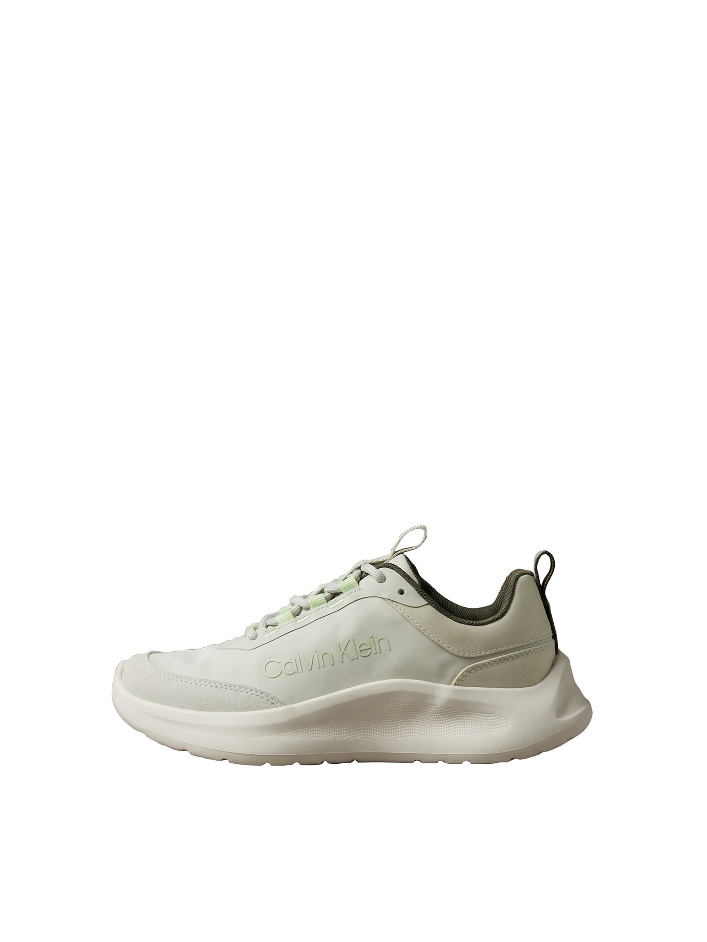 Baskets basses 'Lightweight Runner' Calvin Klein en vert : devant